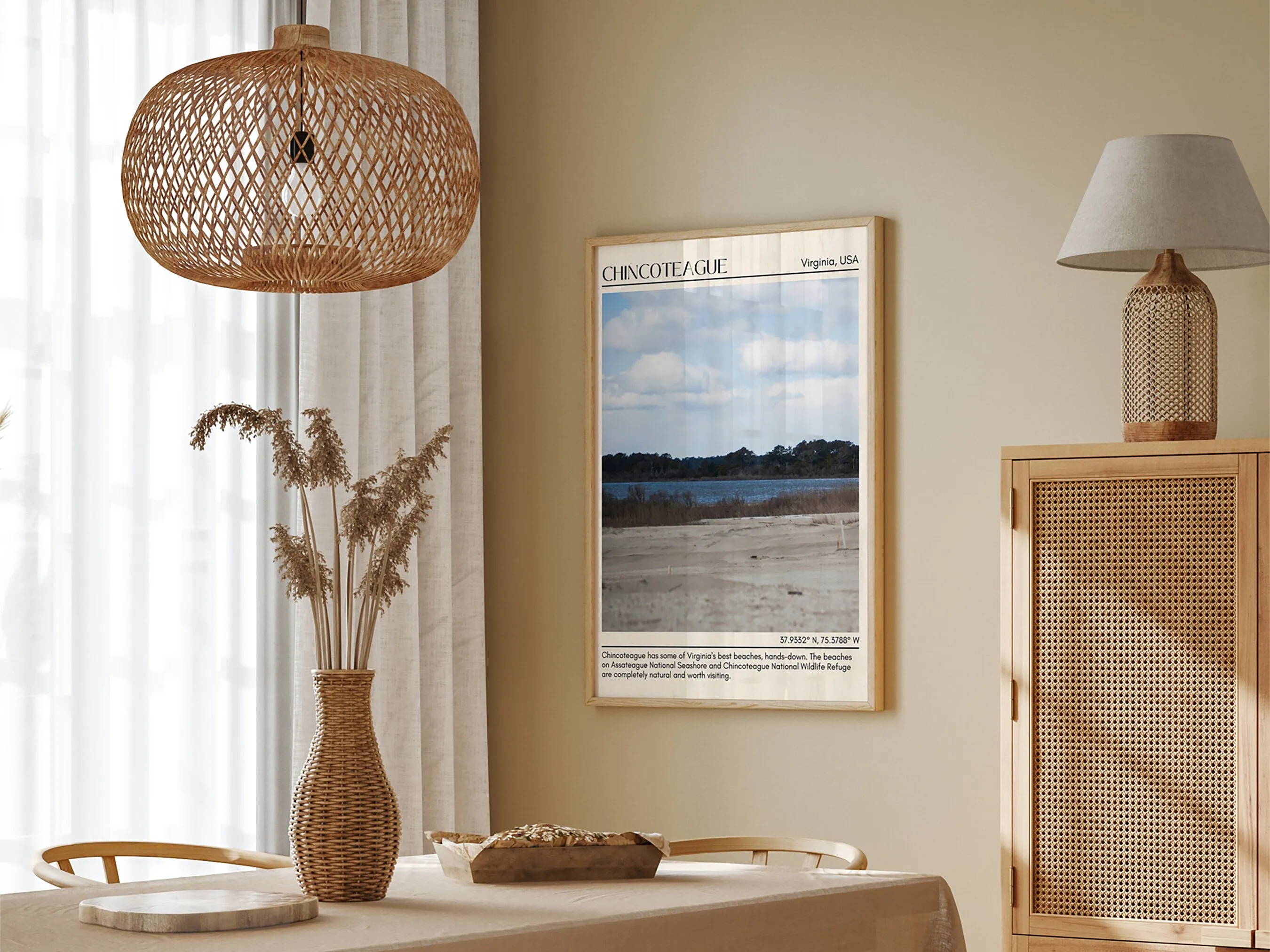 Chincoteague Wall Canvas, Virginia, USA