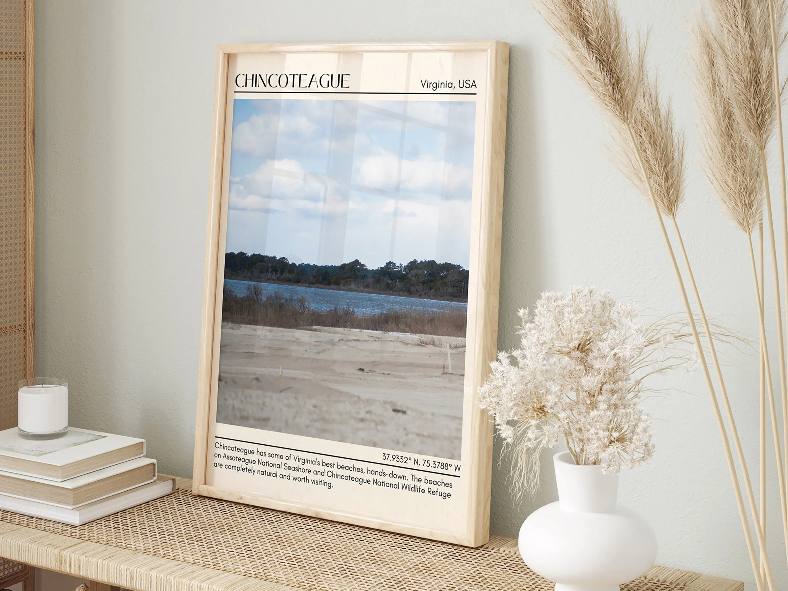Chincoteague Wall Canvas, Virginia, USA