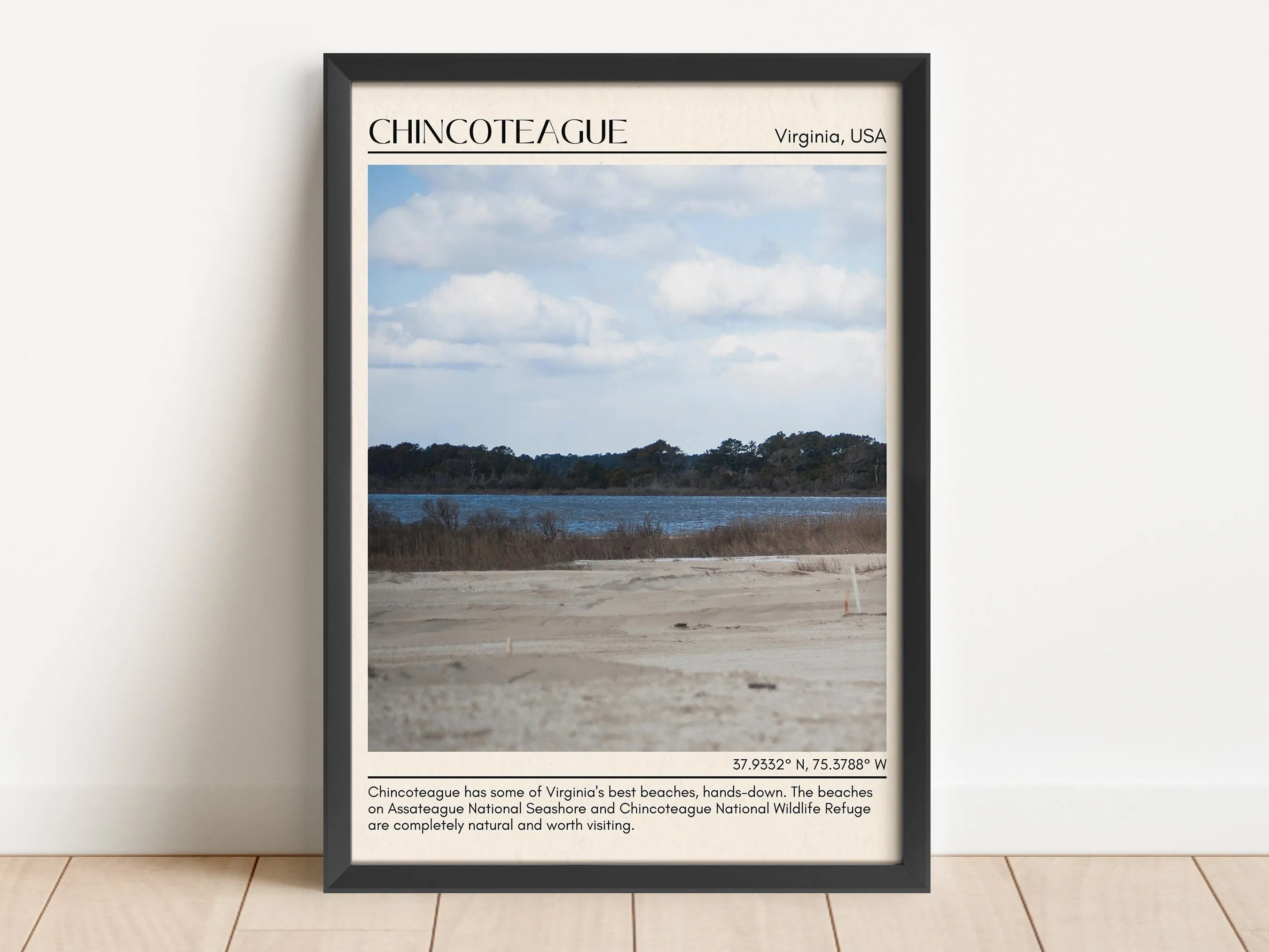 Chincoteague Wall Canvas, Virginia, USA