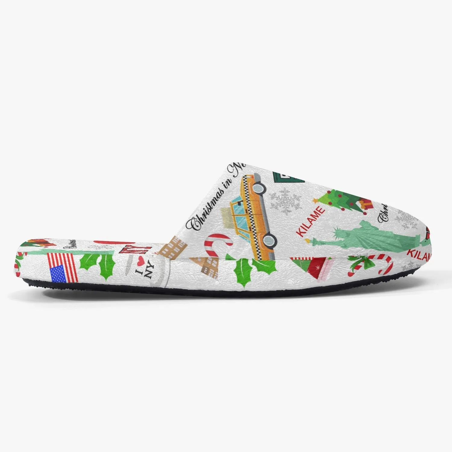 Classic Cotton Slippers 'Christmas in New York'