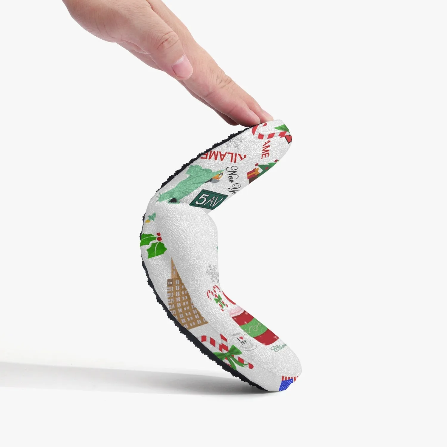 Classic Cotton Slippers 'Christmas in New York'