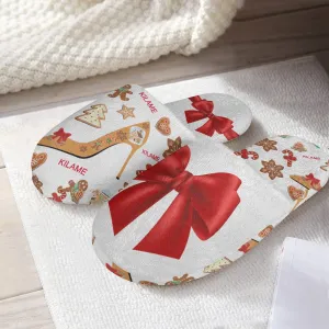 Classic Cotton Slippers 'Feliz Navidad'