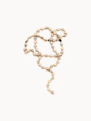 Collier SNOWFLAKES Rivière Classic alternating 18K rose gold