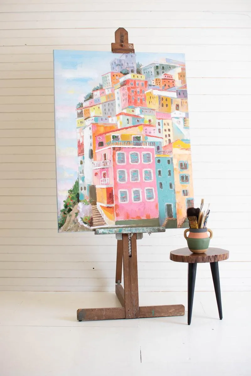 Colorful Houses Oil Painting