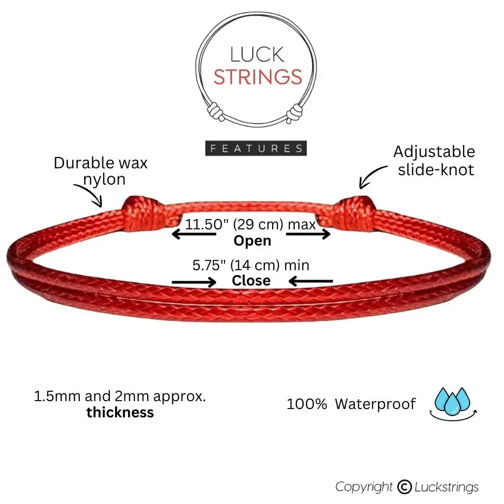 Colorful Wax Cord Bracelets - Trendy & Durable