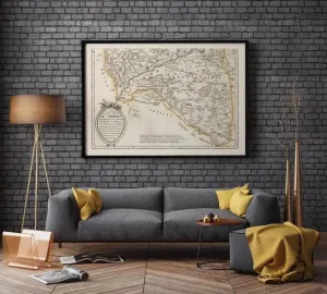 Cordoba Map Print| Canvas Print Wall Art
