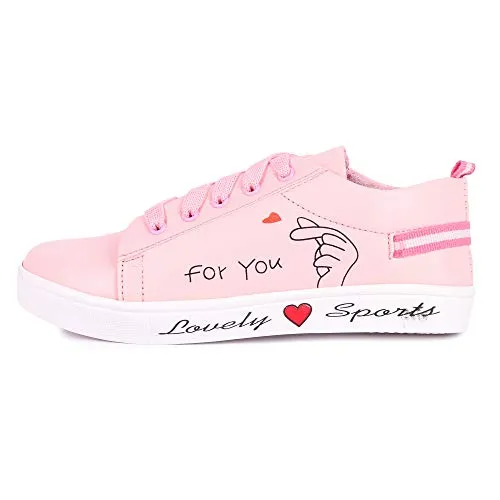 Creattoes Women Sneakers Shoes Pink