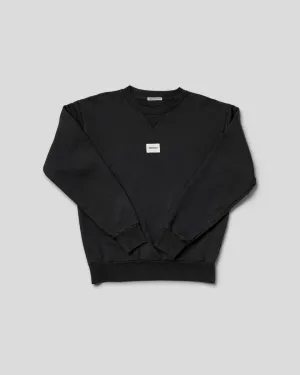 #CREW NECK CLASSIC LOGO BLACK
