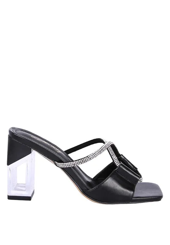 CRYSTAL LOOP SANDALS