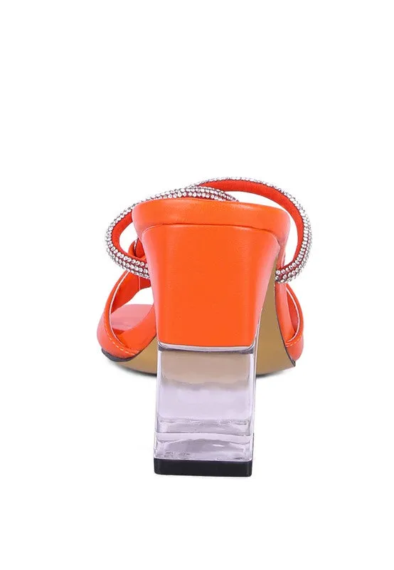CRYSTAL LOOP SANDALS