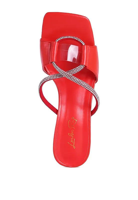 CRYSTAL LOOP SANDALS