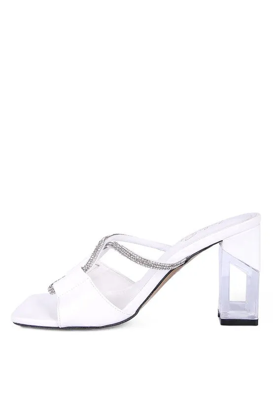 CRYSTAL LOOP SANDALS