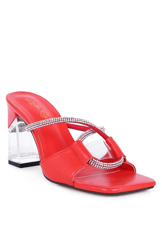 CRYSTAL LOOP SANDALS