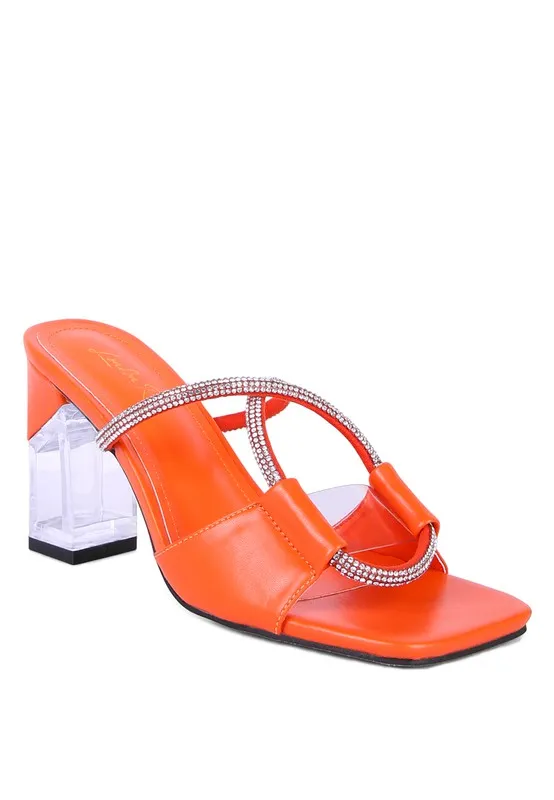 CRYSTAL LOOP SANDALS
