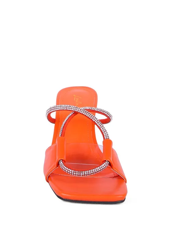 CRYSTAL LOOP SANDALS