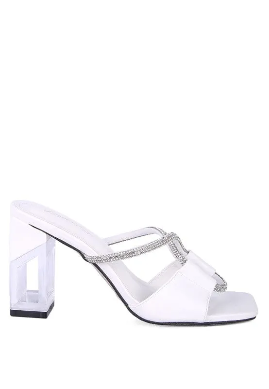 CRYSTAL LOOP SANDALS