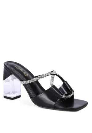 CRYSTAL LOOP SANDALS