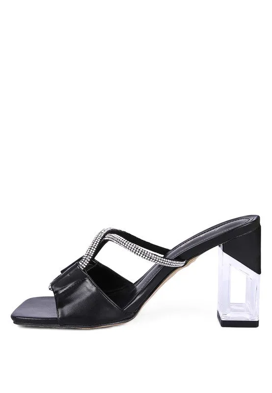 CRYSTAL LOOP SANDALS