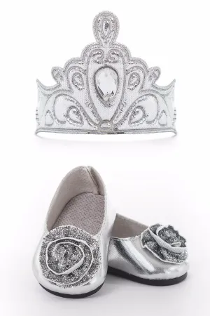 Doll Shoes and Tiara Silver - Out of Stock (Available for Backorder)