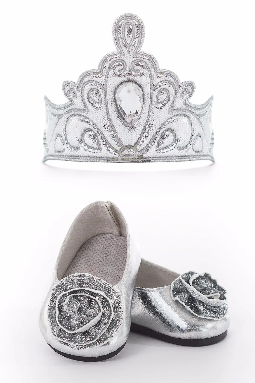 Doll Shoes and Tiara Silver - Out of Stock (Available for Backorder)