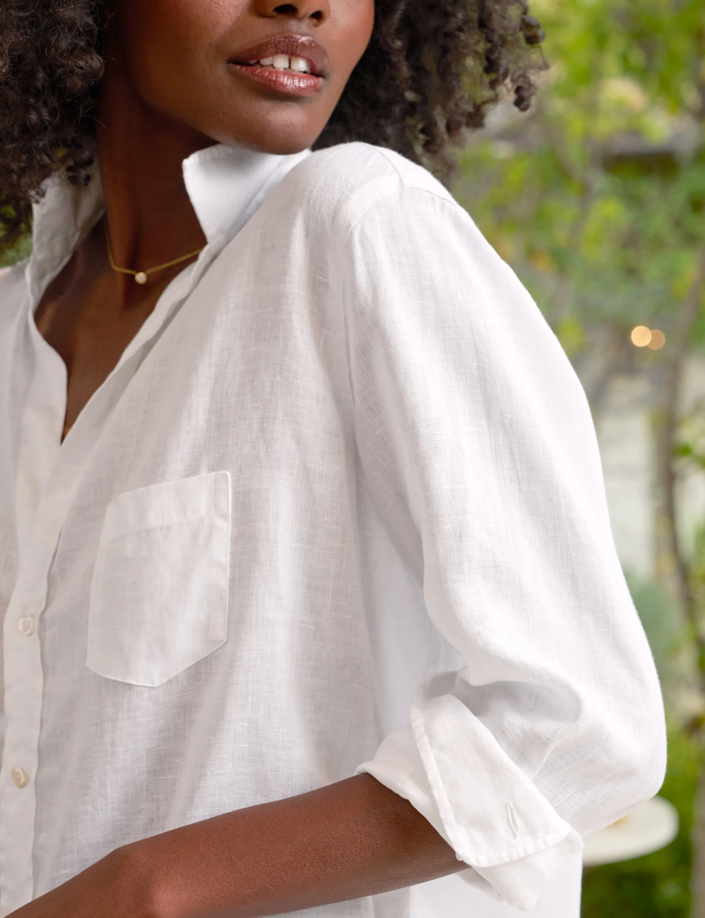 EILEEN White, Italian Classic Linen