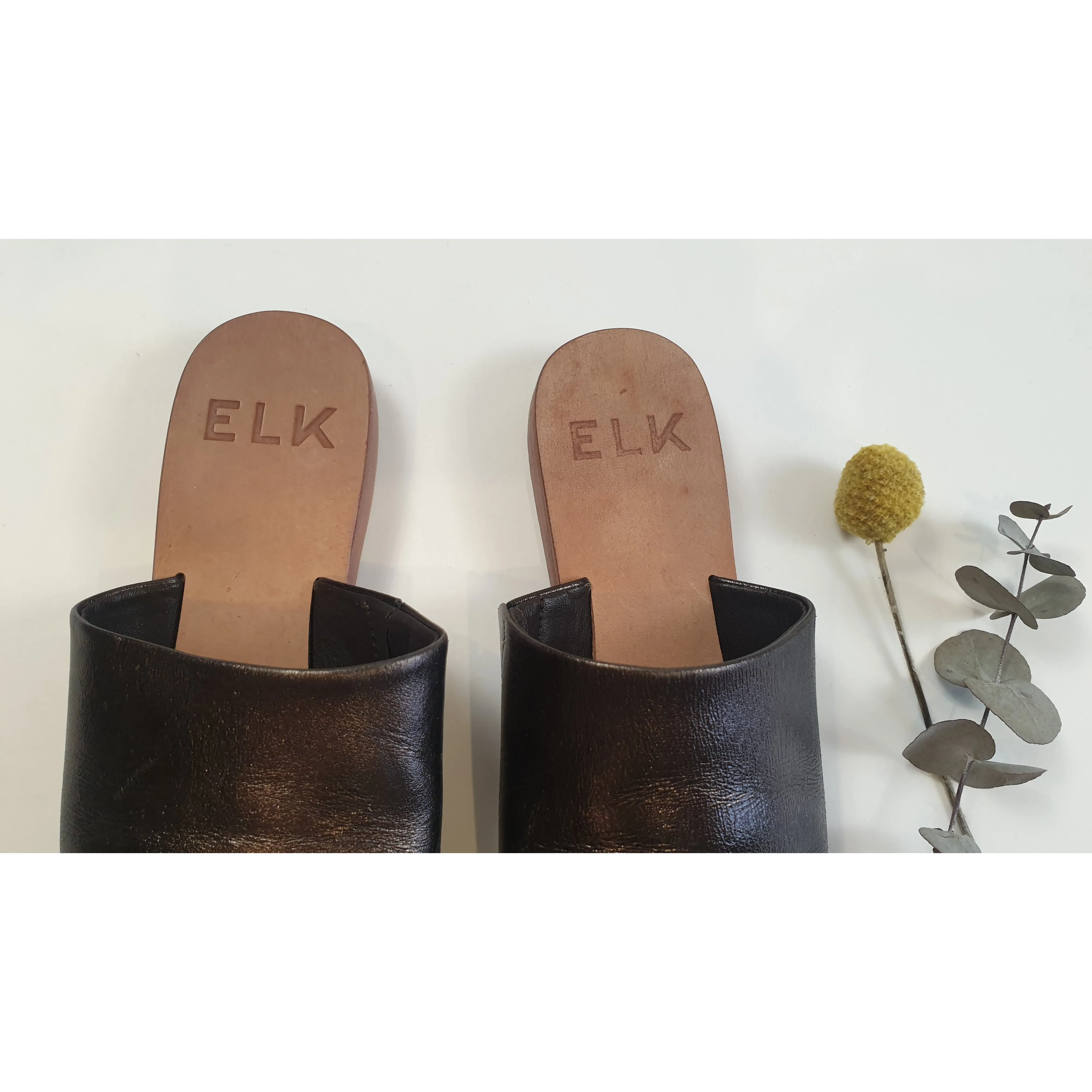 Elk dark bronze slip on shoes size 37