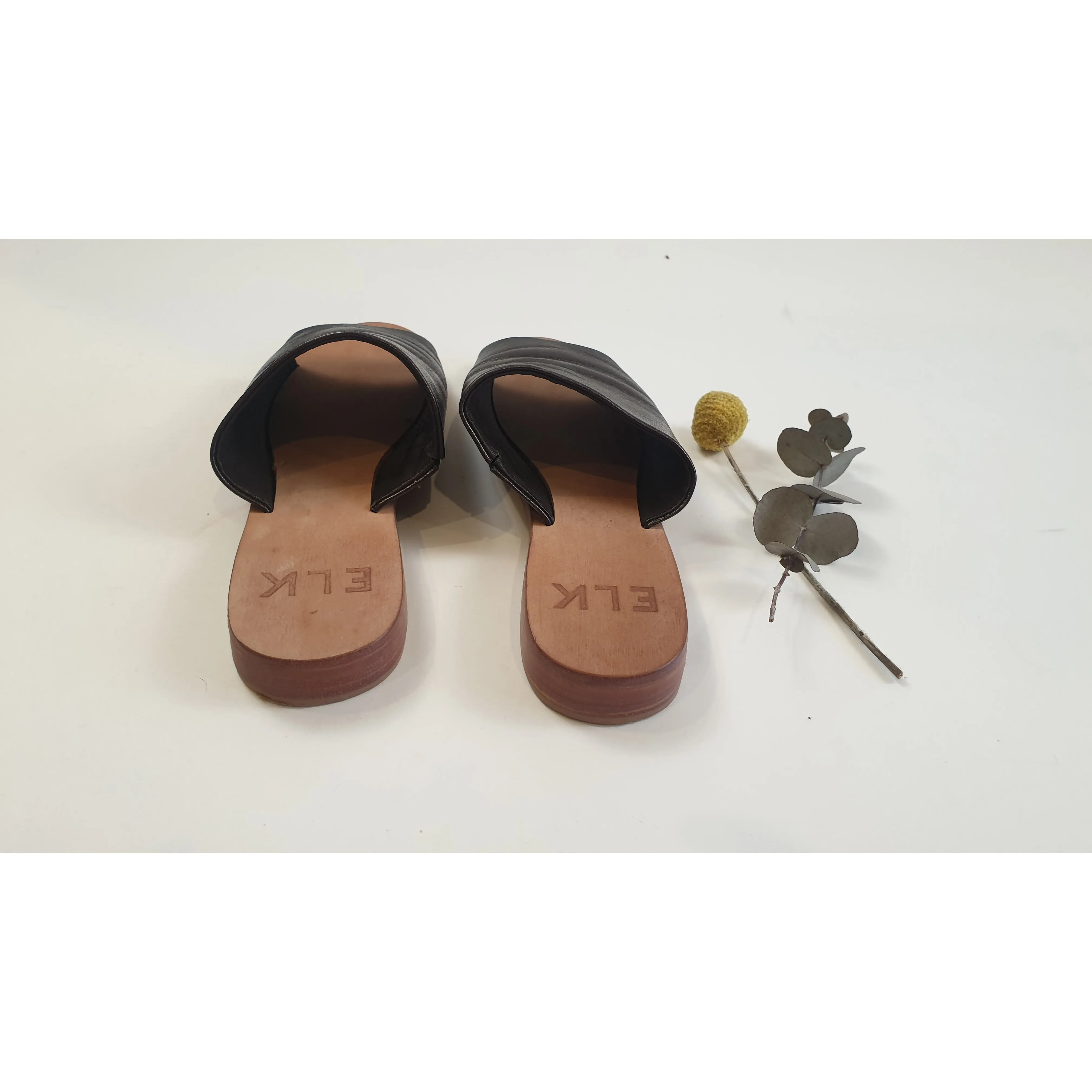 Elk dark bronze slip on shoes size 37