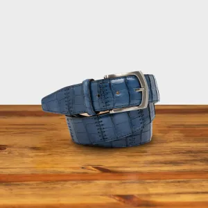 ETNA Calzoleria Toscana Genuine Stitched Crocodile Belt