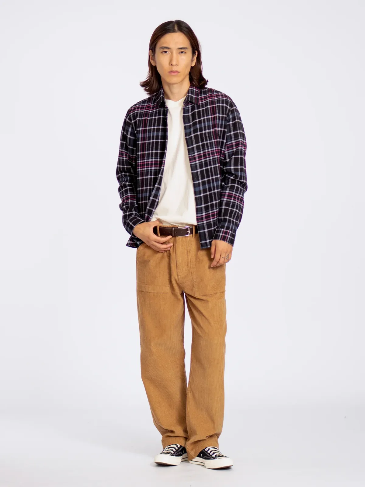 Far Afield Classic Check Shirt - Black/Multi
