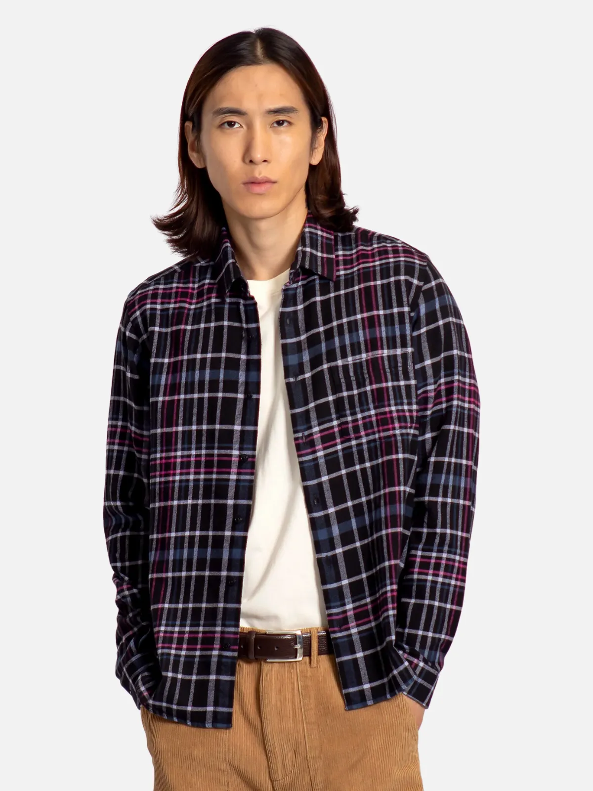 Far Afield Classic Check Shirt - Black/Multi