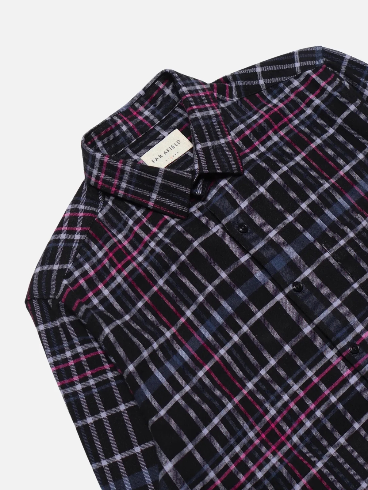 Far Afield Classic Check Shirt - Black/Multi