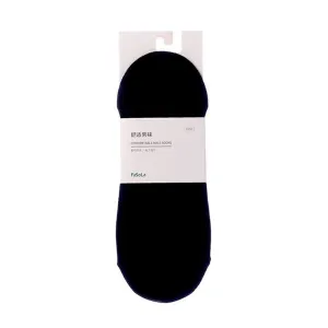 FaSoLa Men's Cotton No-Show Socks - Black, 1 Pair