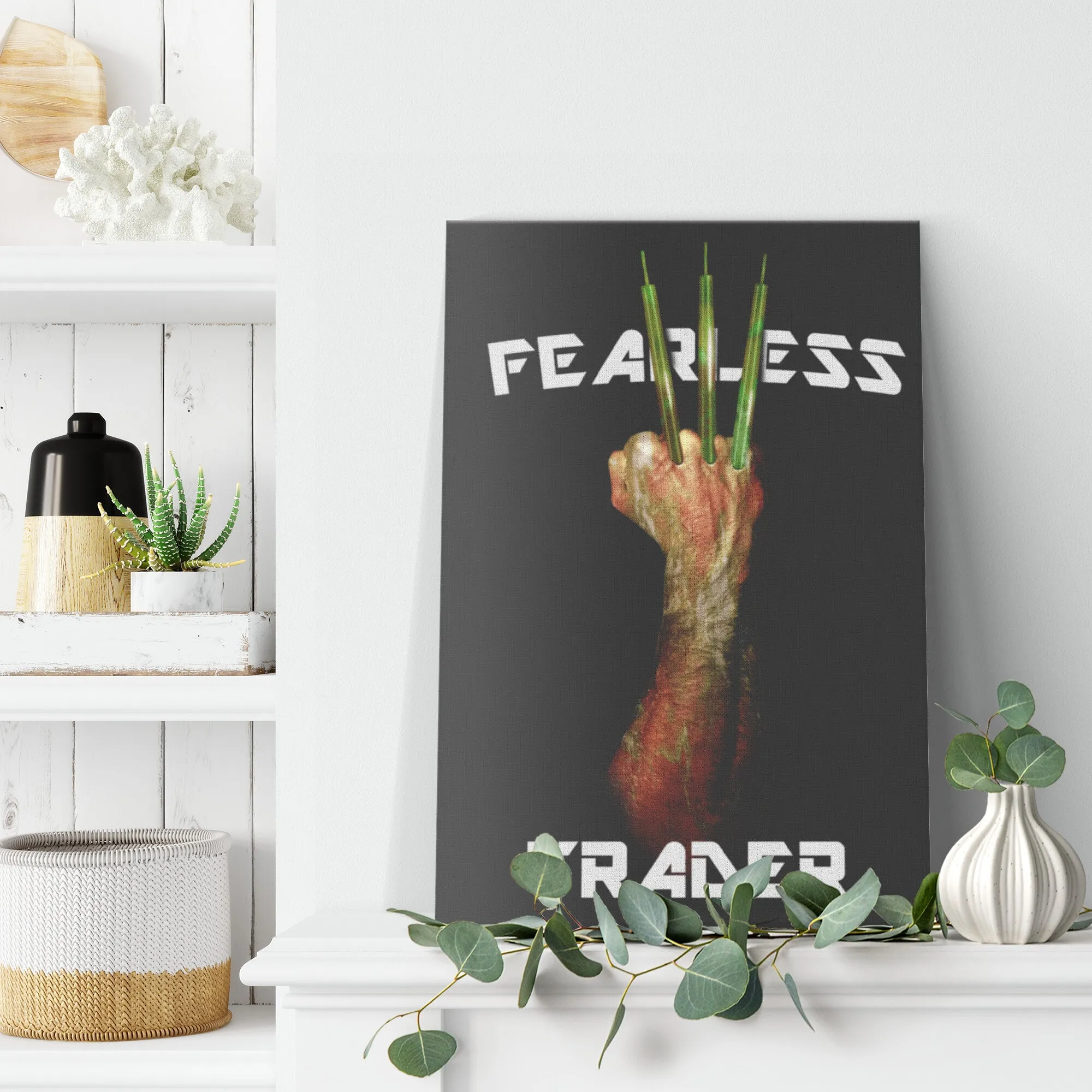 Fearless Trader Candlesticks Claw Canvas