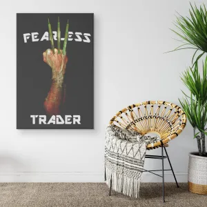 Fearless Trader Candlesticks Claw Canvas