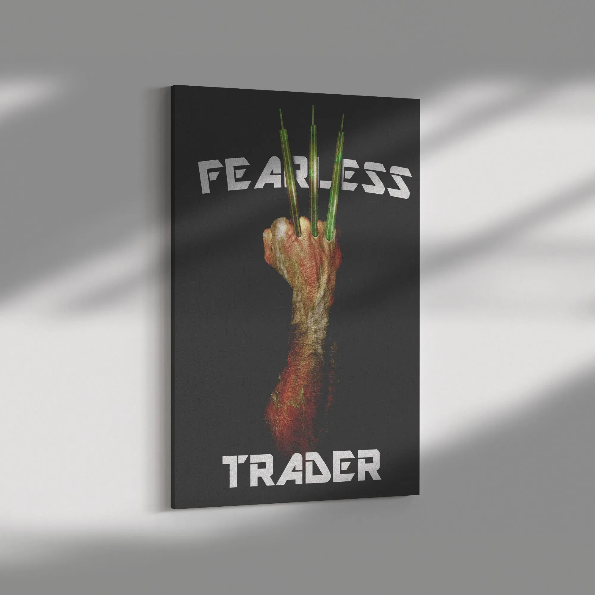 Fearless Trader Candlesticks Claw Canvas