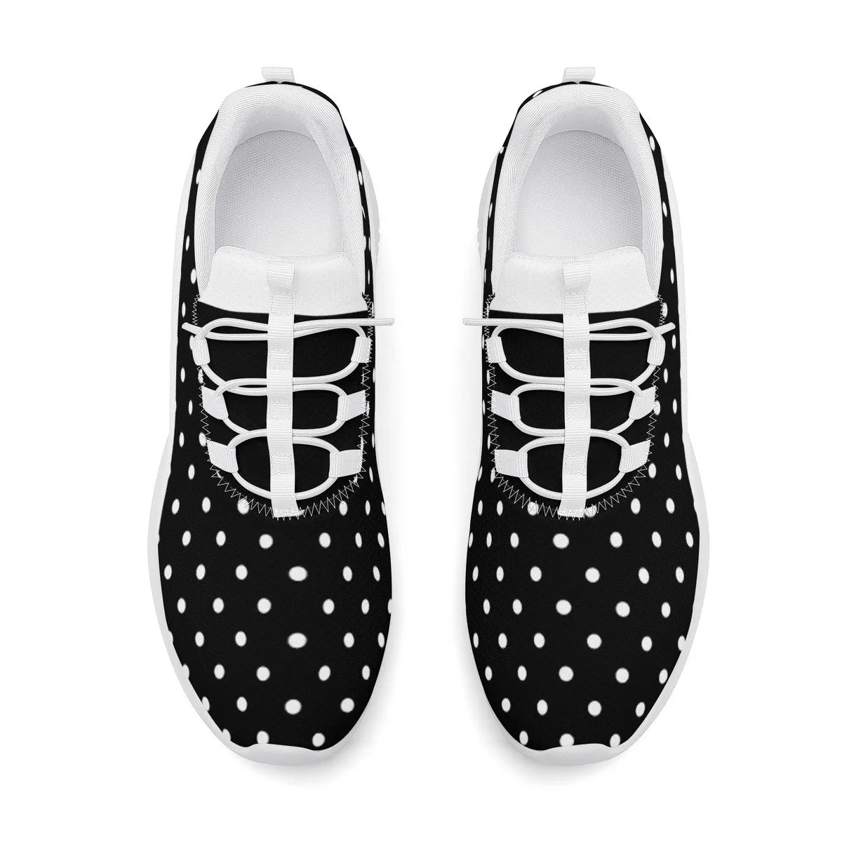 Fitness Sneakers - Polka Dot Black