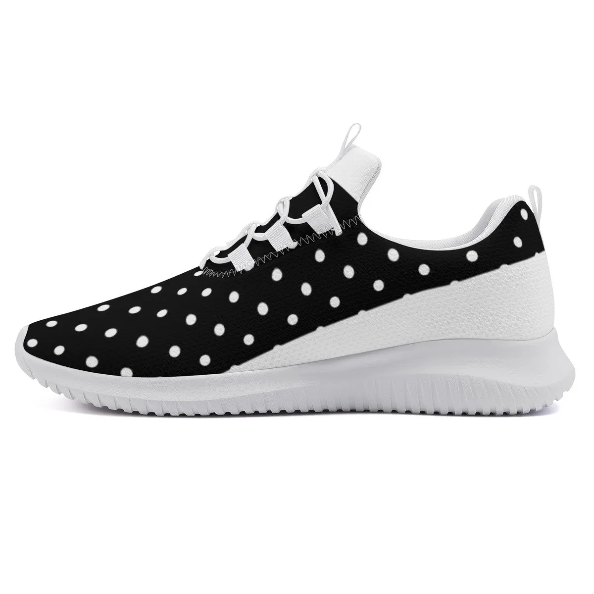 Fitness Sneakers - Polka Dot Black
