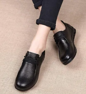 Flat Shoes Women Ladies Moccasins Soft Genuine Leather Shoes