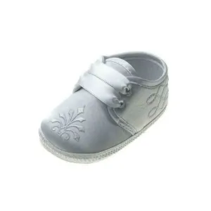 Fleur De Lis Christening Boots - White or Cream