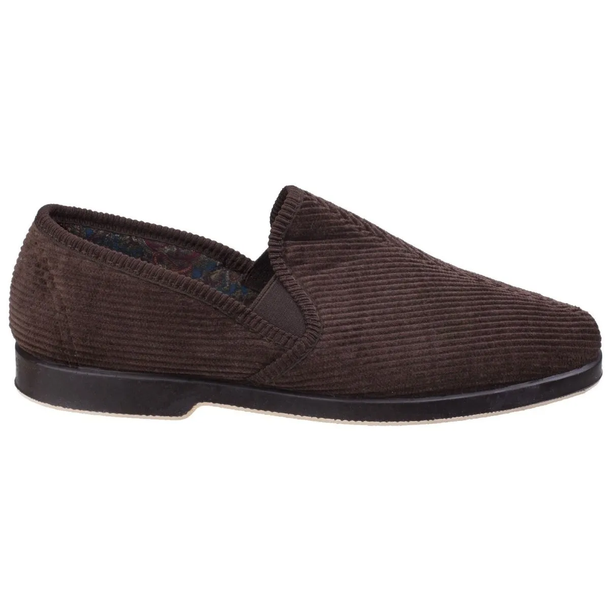 GBS Exeter Mens Traditional Twin Gusset Slippers