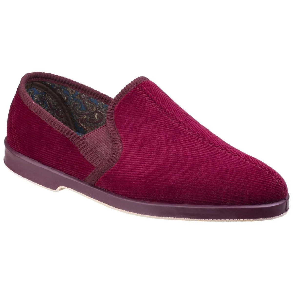 GBS Exeter Mens Traditional Twin Gusset Slippers
