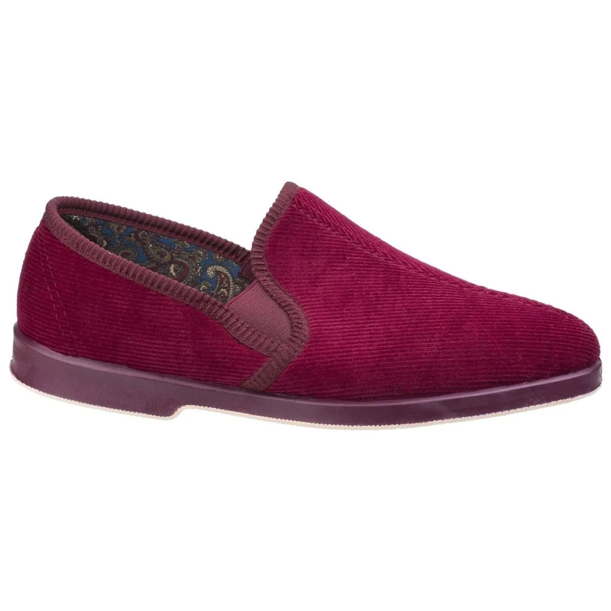 GBS Exeter Mens Traditional Twin Gusset Slippers
