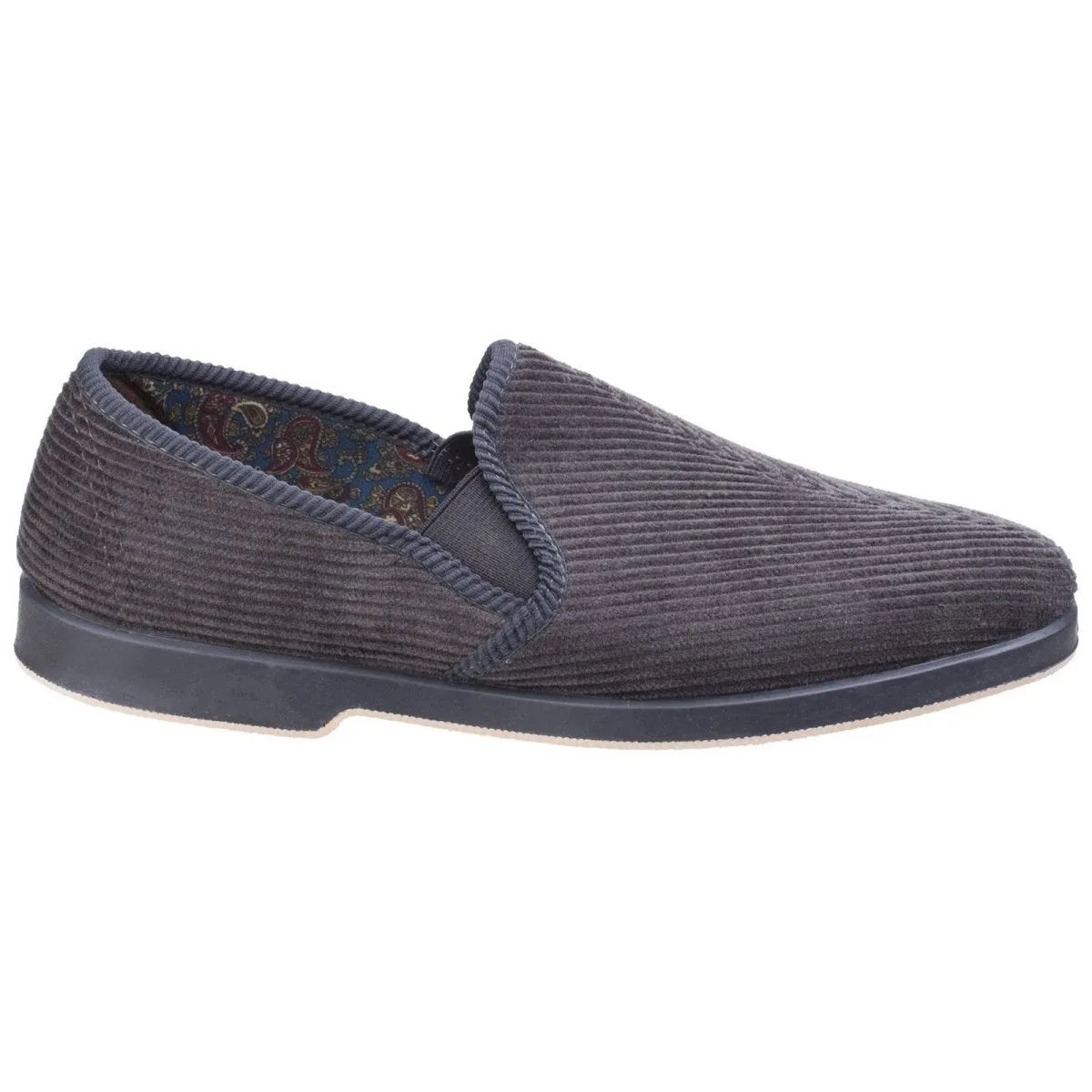 GBS Exeter Mens Traditional Twin Gusset Slippers