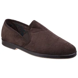 GBS Exeter Mens Traditional Twin Gusset Slippers