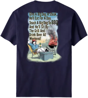Give A Big Dog A Steak BBQ T-Shirt