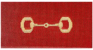 Gold Bit on Burgundy