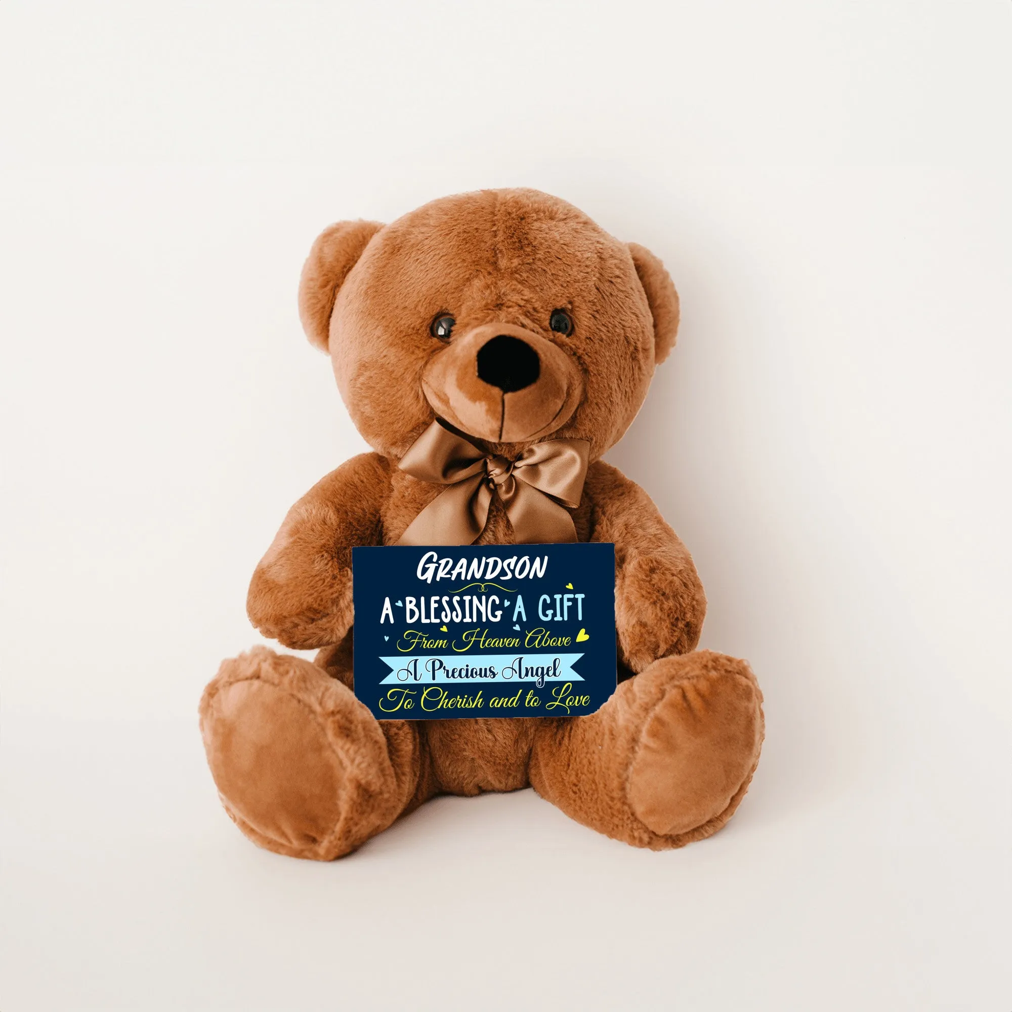 Grandson a Blessing Teddy Bear with Message Card, PRICE INCLUDES FREE SHIPPING