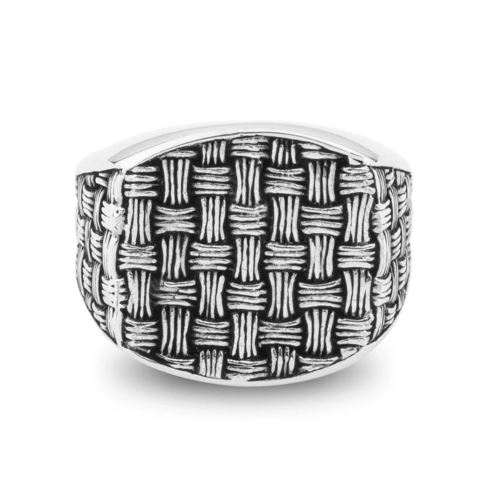 Handcrafted Knit Design Sterling Silver Ring | Limited Edition
