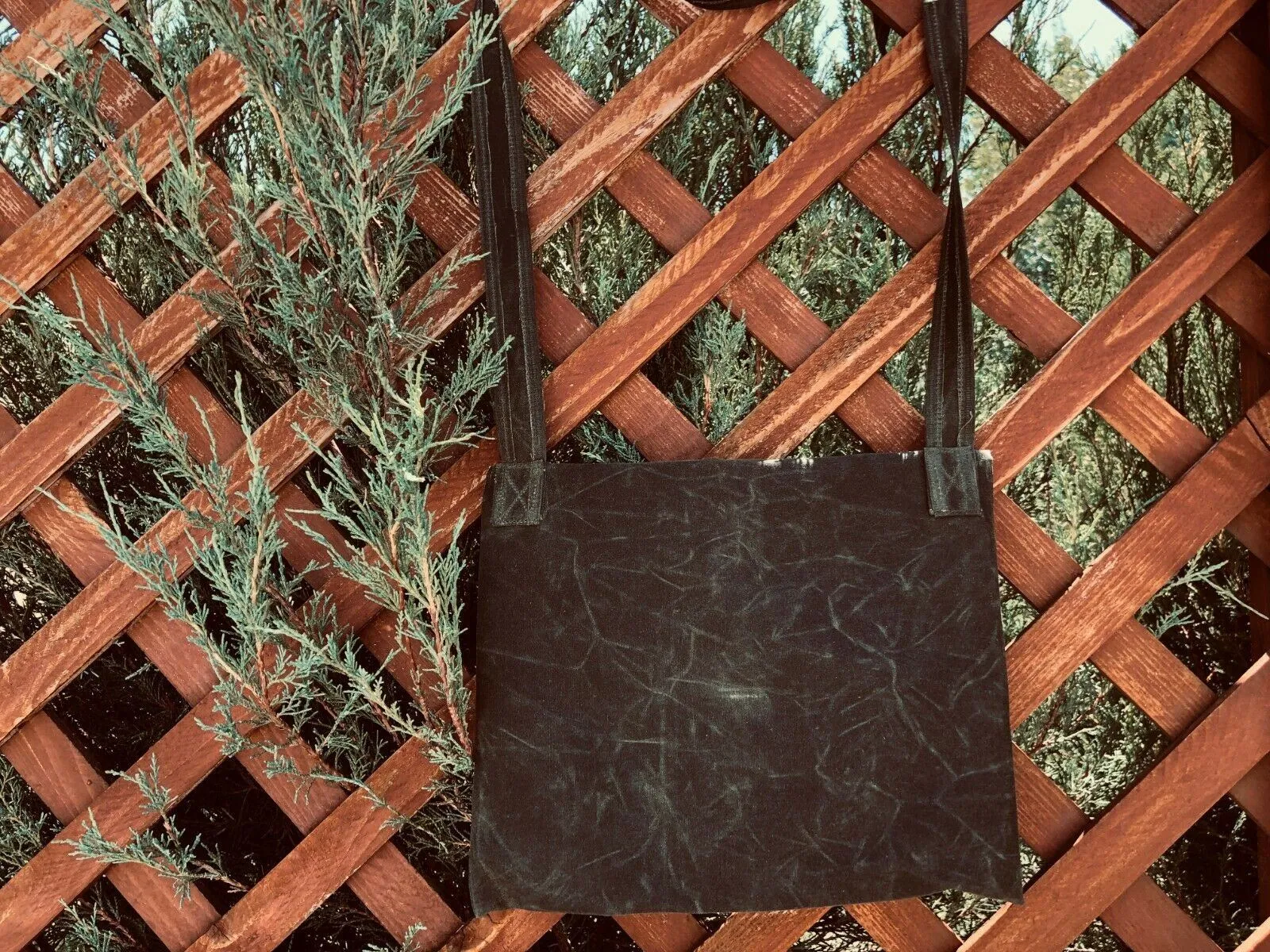 Handmade Waxed Canvas Bushcraft Mail Pouch Haversack Bag Foraging Hiking (Various Colors)