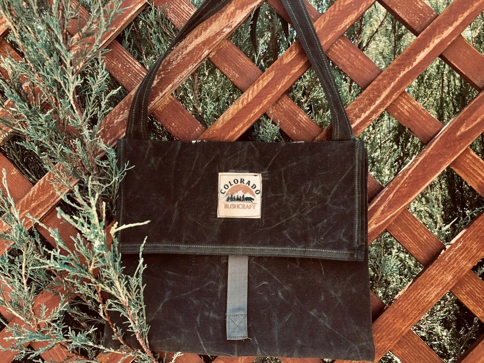 Handmade Waxed Canvas Bushcraft Mail Pouch Haversack Bag Foraging Hiking (Various Colors)